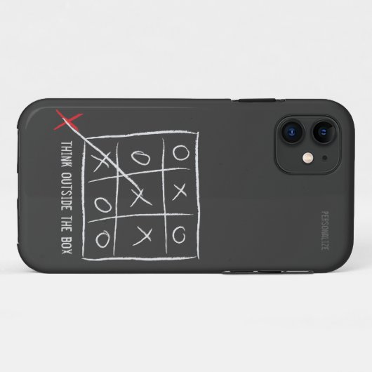 考えOutside  the Box Case-Mate iPhoneケース (裏面(横))