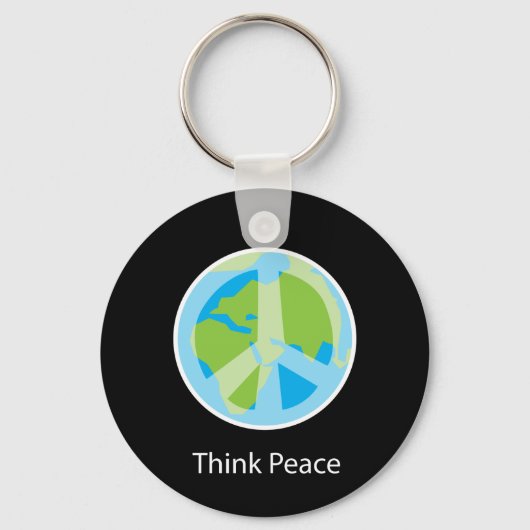 考えPeace Key Chain キーホルダー (正面)