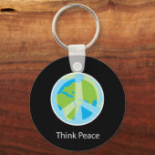 考えPeace Key Chain キーホルダー (正面)