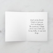 考えs of You Flowers and Butterfly カード (内部)