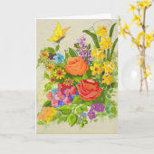 考えs of You Flowers and Butterfly カード (黄色い花)