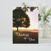 考えs of you landscape Sunrise Greeting サンキューカード (スタンド正面)
