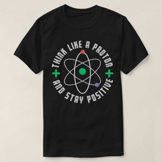 考えScencの様前向きなおもしろい Tシャツ (デザイン正面)
