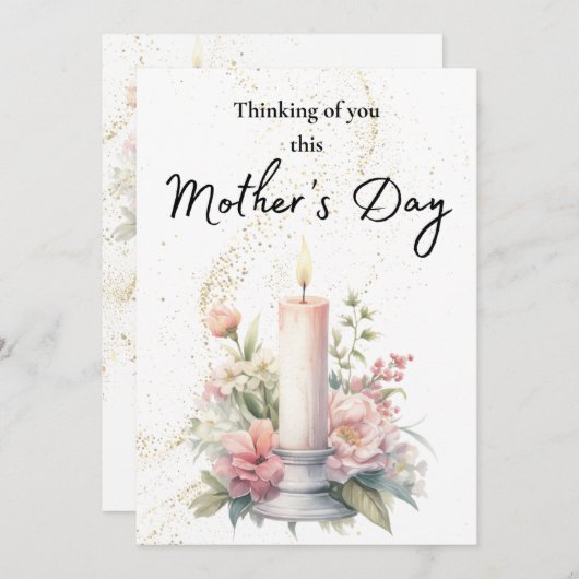 考えYour Candle Companity Card Mother's Day (正面/裏面)