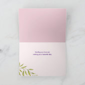 考えYour Pink Roses Botanicalの絵を描Of You カード (内部)