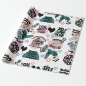 考やる気を起こさせるえ ラッピングペーパー (アンロールド)