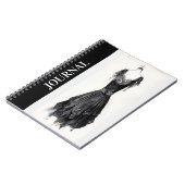 考エレガントえ： LBDジャーナル、リトルブラックドレス ノートブック (左側)