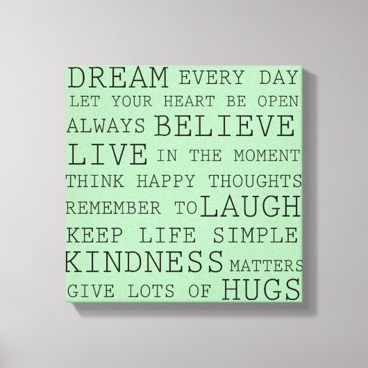 考前向きえ キャンバスプリント (正面)