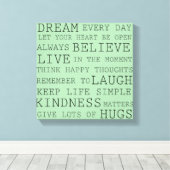 考前向きえ キャンバスプリント (インサイチュ (ウッドフロア))