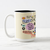 考前向きえ ツートーンマグカップ (左)