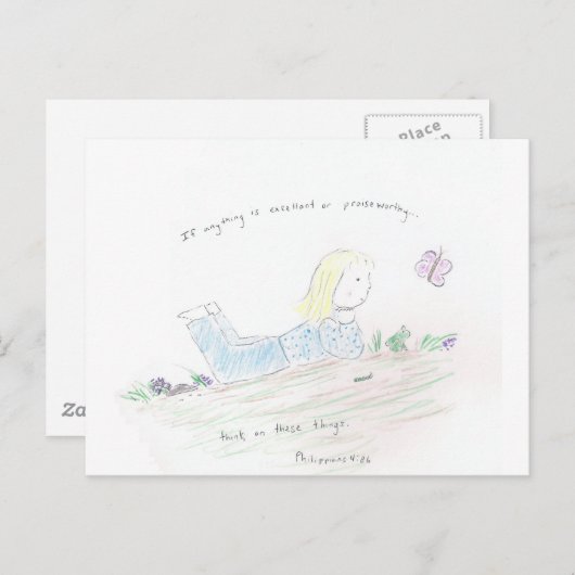 考前向きえ ポストカード (正面/裏面)