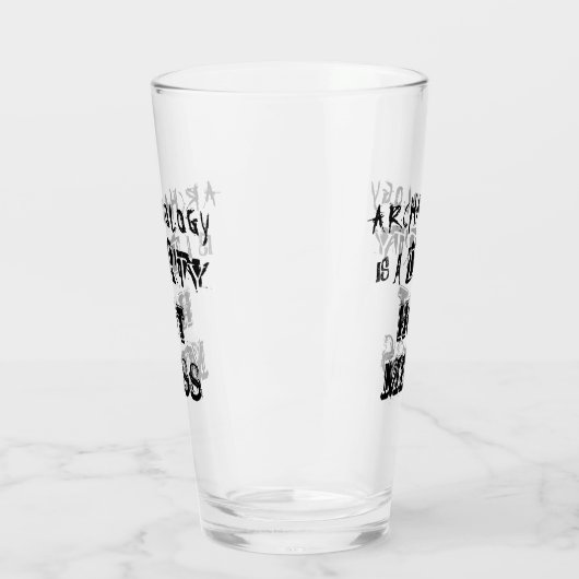 考古学おもしろいは汚い熱い混乱プンである タンブラーグラス (左)