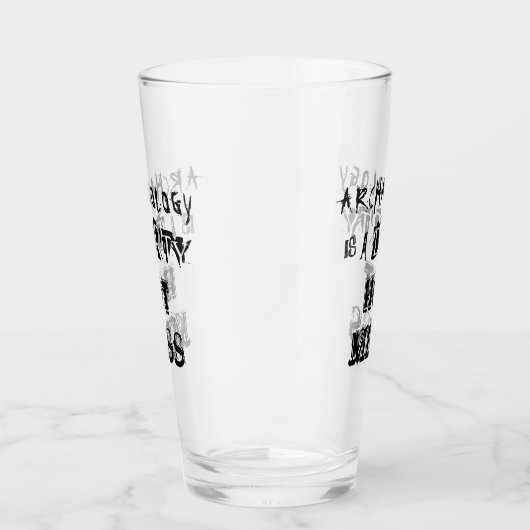 考古学おもしろいは汚い熱い混乱プンである タンブラーグラス (右)