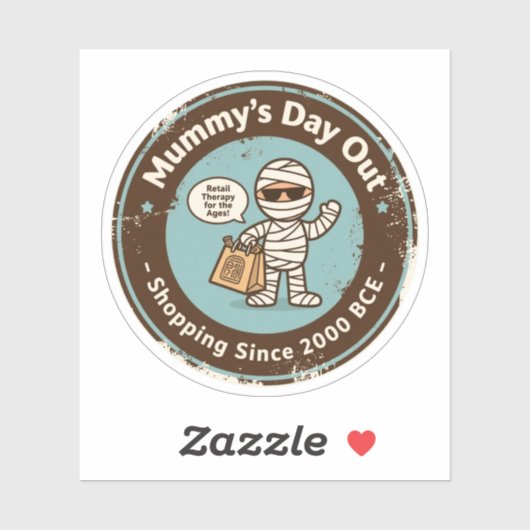 考古学おもしろいショッピングユーモア シール (シート)