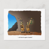 考古学おもしろい者ユーモアケーブスケッチはがき ポストカード (正面)