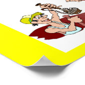 考古学のジョーク ポスター (角)