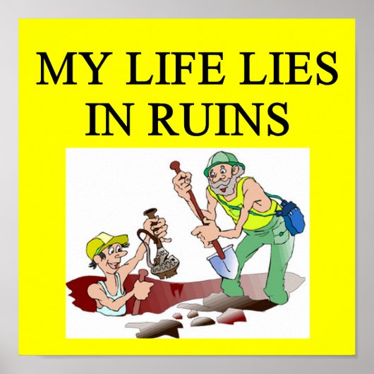 考古学のジョーク ポスター (正面)