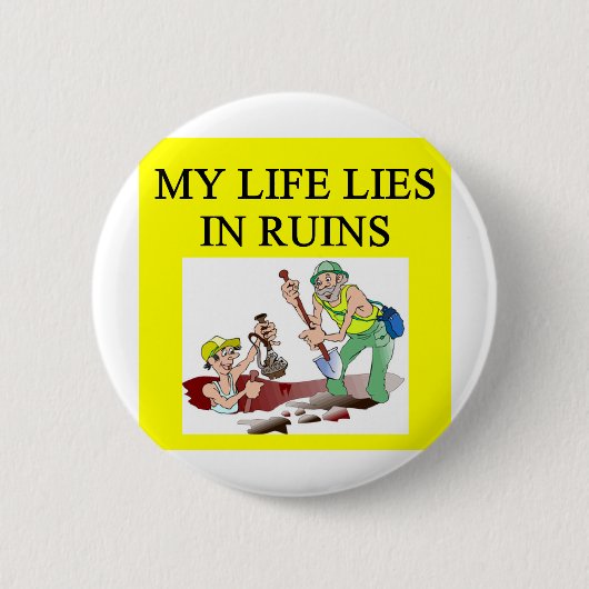 考古学の冗談 缶バッジ (正面)