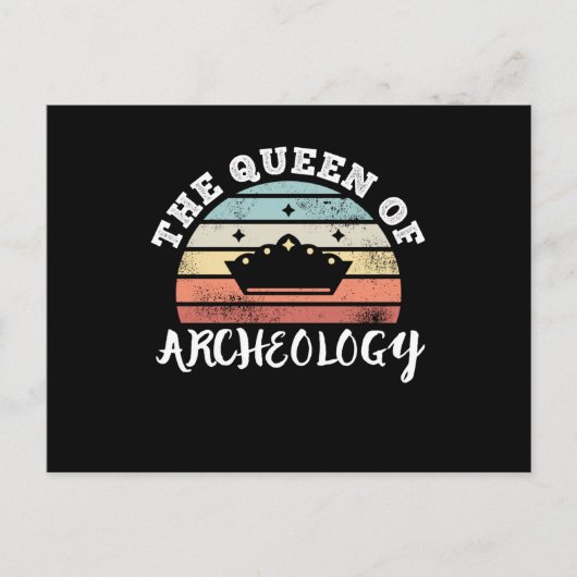考古学の女王 母の日 プレゼント ポストカード (正面)