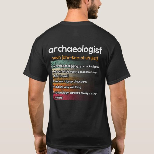 考古学の定義 Tシャツ (裏面)