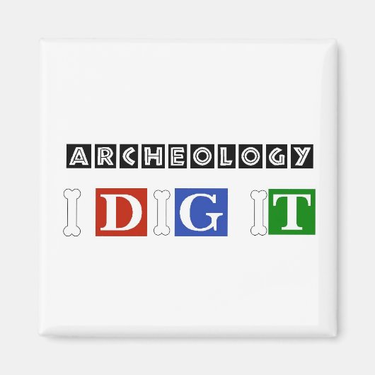 考古学を掘る マグネット (正面)