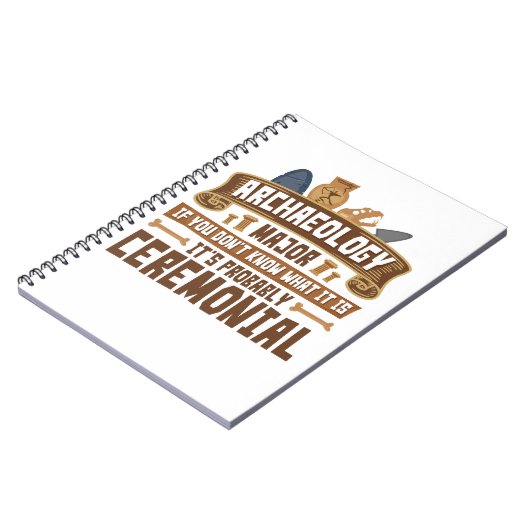 考古学専攻の生のおもしろい儀式 ノートブック (左側)