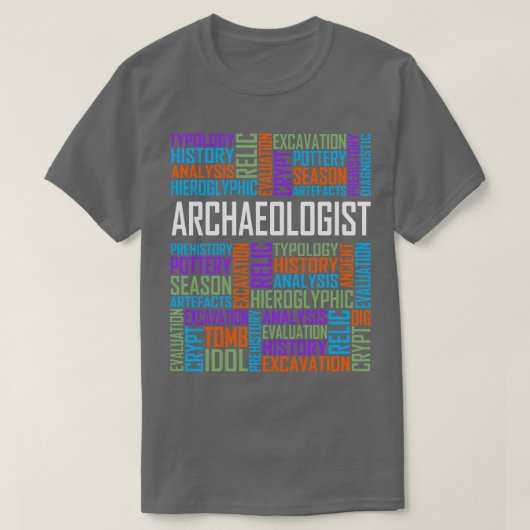 考古学用語 Tシャツ (デザイン正面)