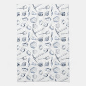 考古学的な片のふきん キッチンタオル (縦)