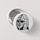 考古学的な片のSutton Hooのヘルメットのバッジ 缶バッジ (正面&裏面)