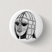 考古学的な片のSutton Hooのヘルメットのバッジ