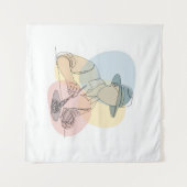 考古学者の一行美術継続シンプル タペストリー (正面(横))