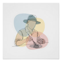 考古学者の一行美術継続シンプル