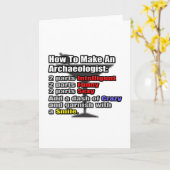 考古学者の作り方 カード (黄色い花)