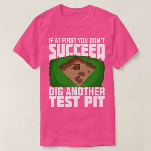 考古学者の考古学現場技術者の贈り物 Tシャツ (デザイン正面)