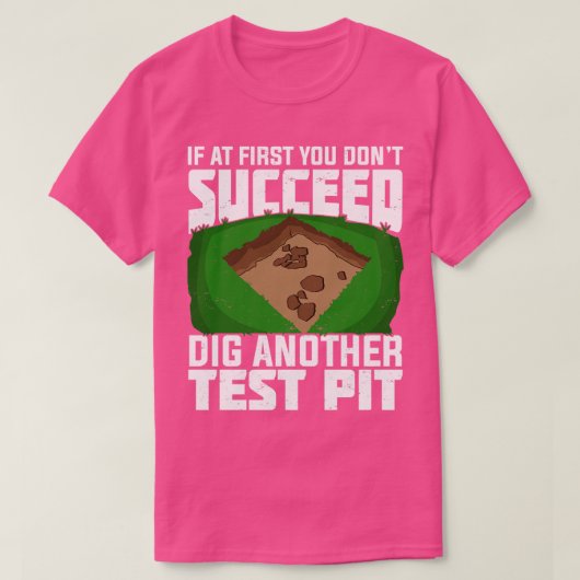 考古学者の考古学現場技術者の贈り物 Tシャツ (デザイン正面)