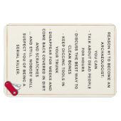 考古学者の邪悪な動機 マグネット (横)