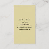 考古学者の骨 名刺 (裏面)