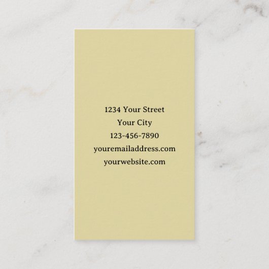 考古学者の骨 名刺 (裏面)