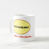 考古学者は恐竜を調査しません コーヒーマグカップ (正面左)