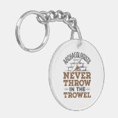 考古学者は決してコテを投げない キーホルダー (正面左)