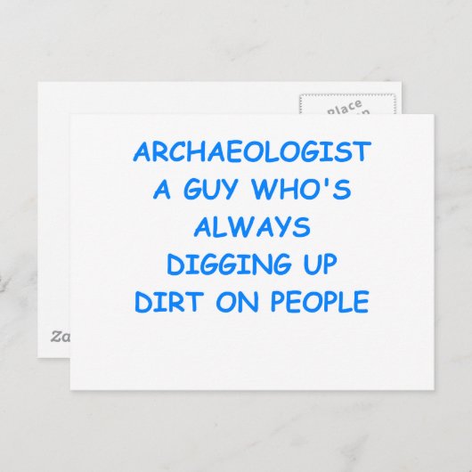 考古学者 ポストカード (正面/裏面)