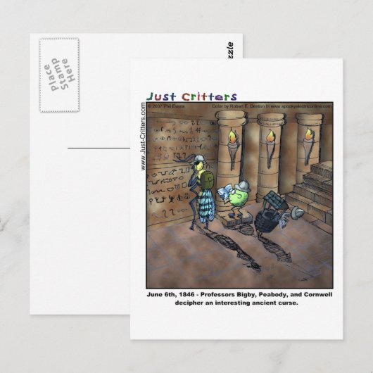 考古学者 ポストカード (正面/裏面)