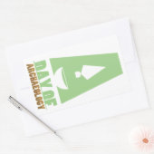 考古学長方形ステッカーの日 長方形シール (封筒)