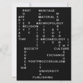 考古学・人類学クロスワードパズル (正面)