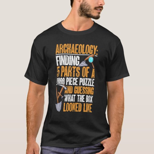 考古学 考古学者 Tシャツ (正面)