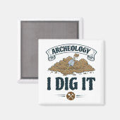 考古学I Dig It考古学考古学者 マグネット (正面/裏面)