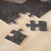 考古学II – 石の効果の背景スカル ジグソーパズル (側面)