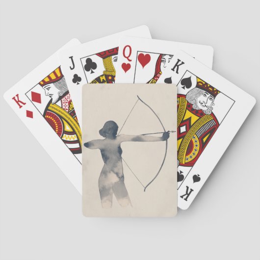 考古水色シルエット トランプ (裏面)