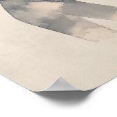 考古水色シルエット ポスター (角)