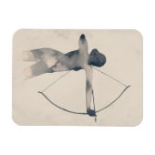 考古水色シルエット マグネット (横)